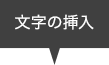 文字の挿入
